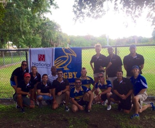florida interns rugby event group photo