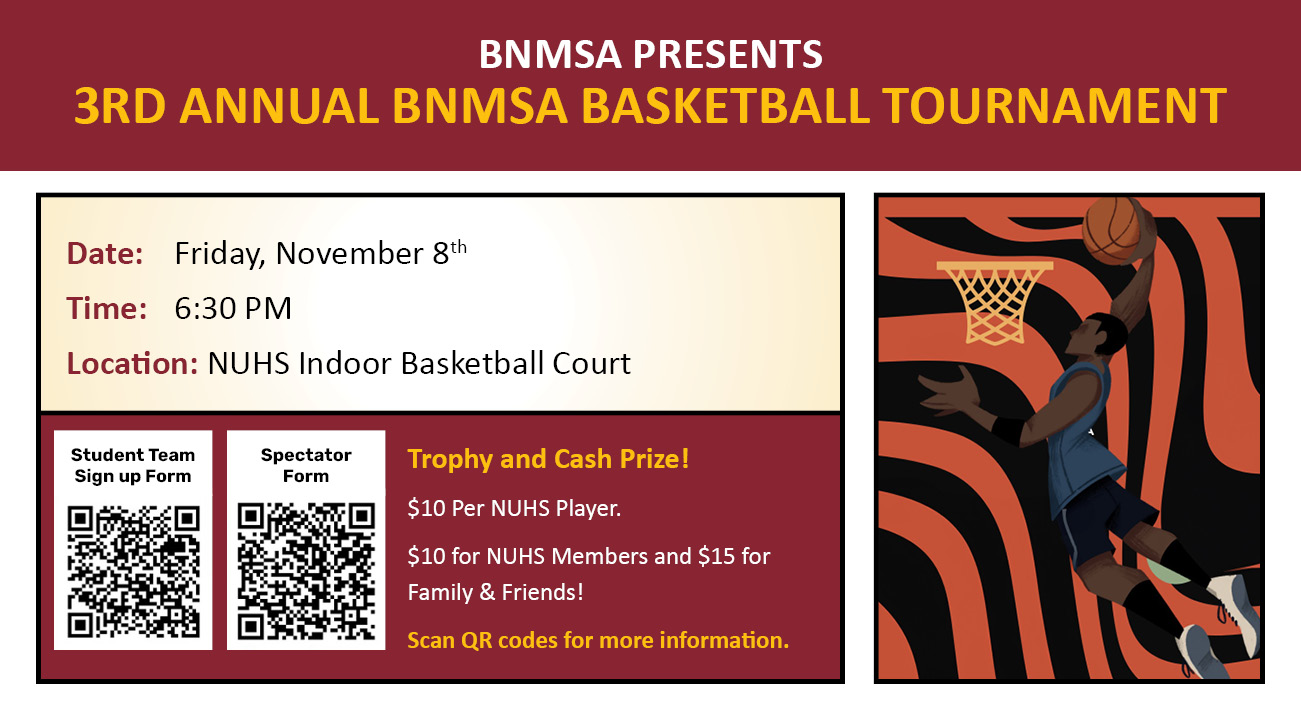 BNMSA Basketball Tournament 11/08/24 630pm